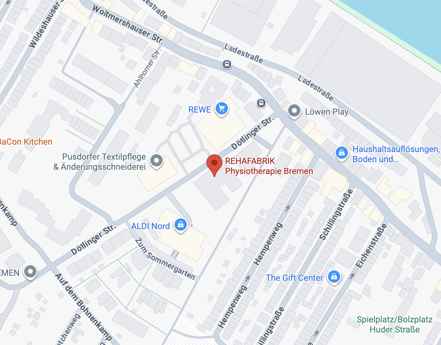 Map of the Rehab Factory in Bremen